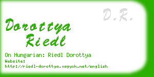 dorottya riedl business card